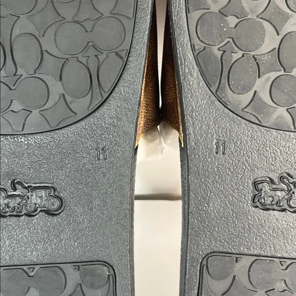 Coach Signature Udele Brown and Black Slides women’s size 11 - Picture 12 of 13